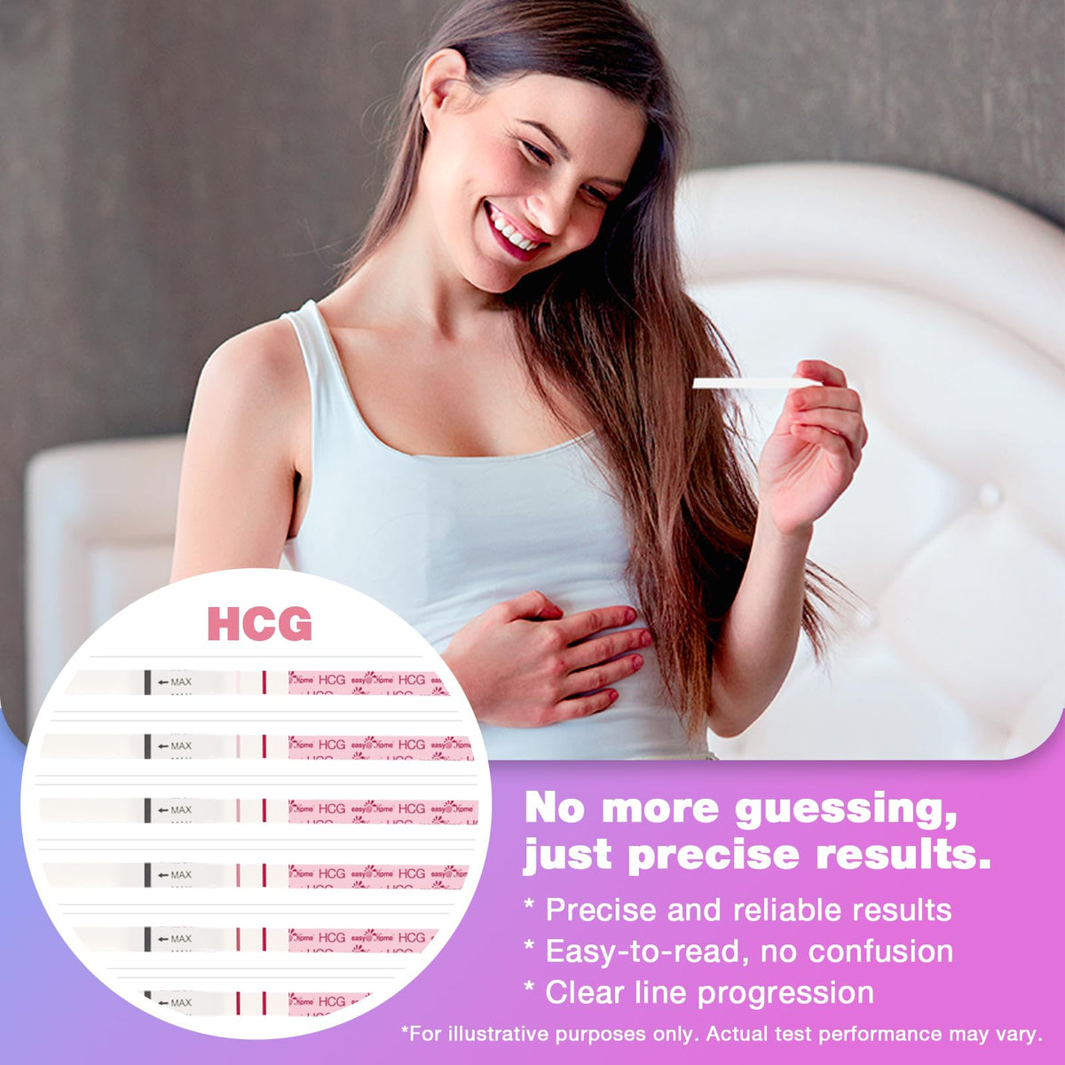 Easy@Home 50 Ovulation & 20 Pregnancy Test Strips Kits: Easy to Use Sensitive Accurate Reliable Fertility Predictor (Pink) 🍁 All In One Marketplace Canada