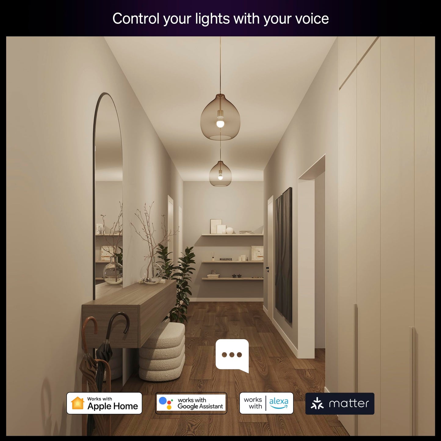 Philips Hue Essential Smart LED A19 Bulb, White and Color Ambiance, E26 Base, 8.8W, 2200K-6500K, 800 Lumens, Dimmable, Works with Alexa, Google Assistant, and Apple Home, 2 Pack 🍁 All In One Marketplace Canada