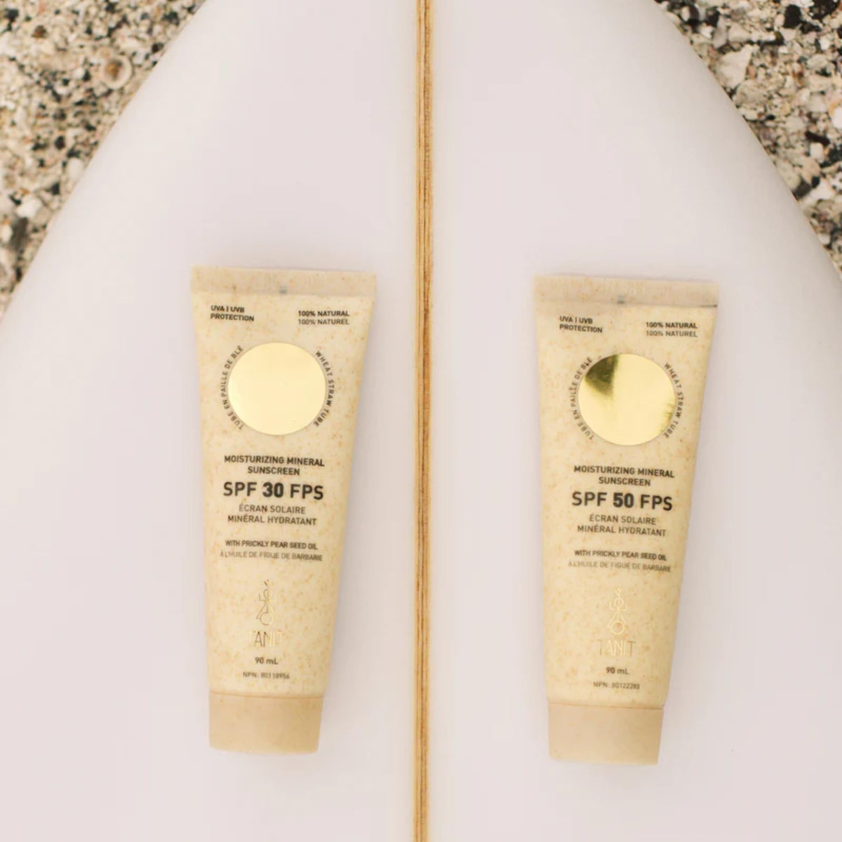 TANIT Moisturizing Mineral Sunscreen SPF 50, 90ml – Broad Spectrum UVA/UVB Defense with Prickly Pear Seed Oil – Lightweight, Water-Resistant, Unscented, Vegan Cream for Daily Face & Body Protection 🍁 All In One Marketplace Canada