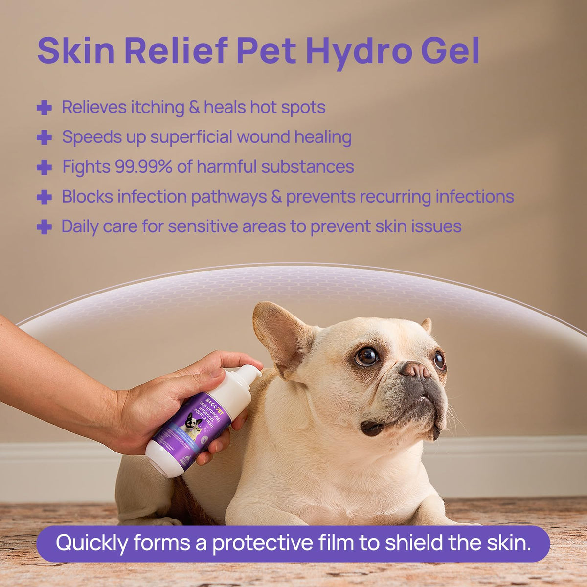 HICC PET Dog Wound Care Hydro Gel, Hot Spot Treatment for Dogs, Soothes Inflammation, Prevents Infection, Treats Bites & Scratches, Cat Wound Care Solution, Small Animal Health Supplies, 100ml 🍁 All In One Marketplace Canada