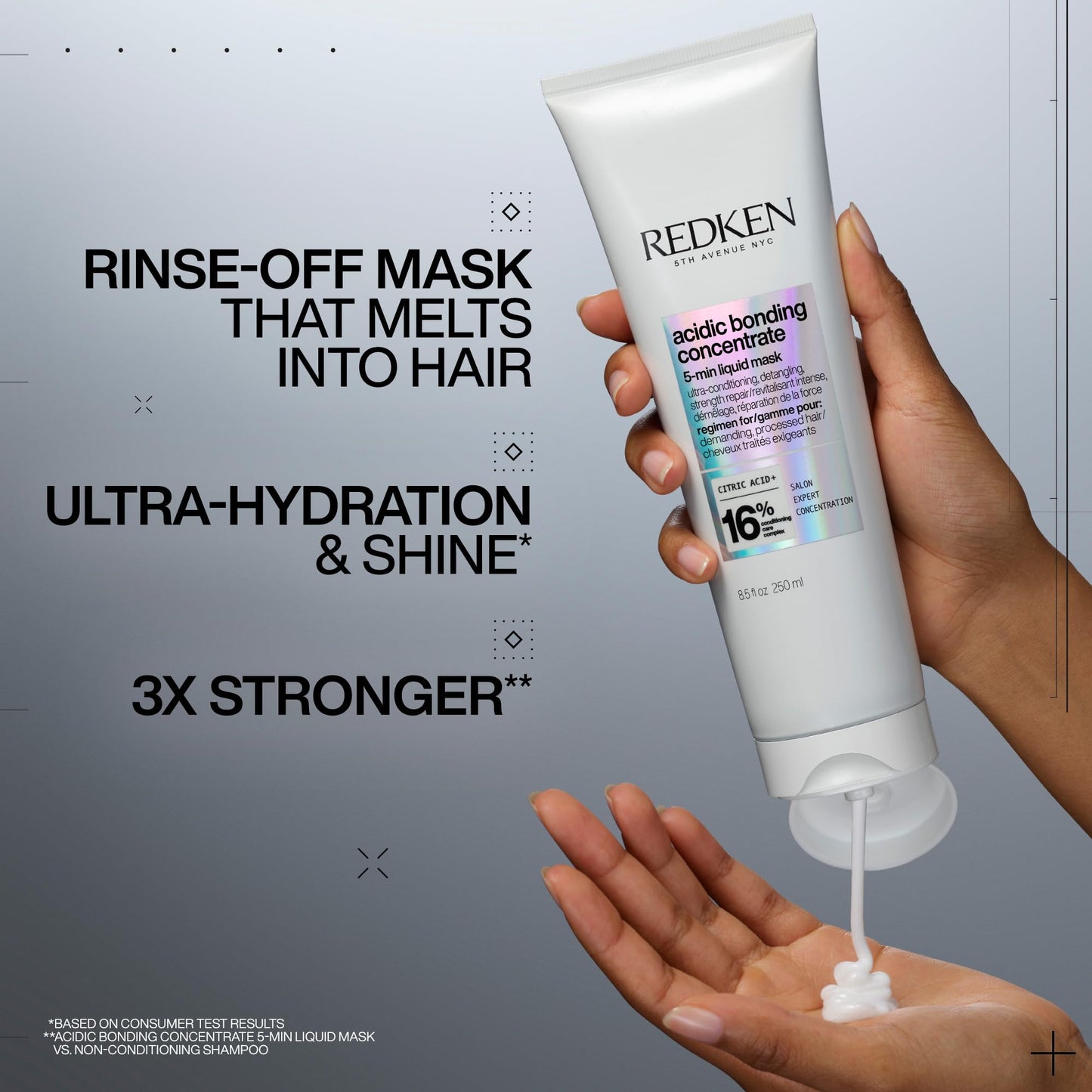 Redken Acidic Bonding Concentrate 5-Min Liquid Mask, Fast-Acting Hair Mask For Hair Damage, Hair Bonding Treatment For Deep Repair And Hydration, 250ml 🍁 All In One Marketplace Canada