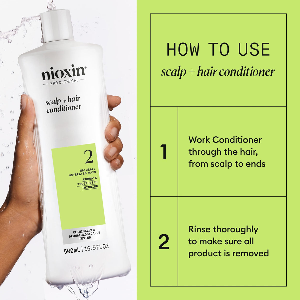 Nioxin Scalp + Hair Thickening System 2 Conditioner, For Natural Hair with Progressed Thinning, 16.9 fl oz (Packaging May Vary) 🍁 All In One Marketplace Canada