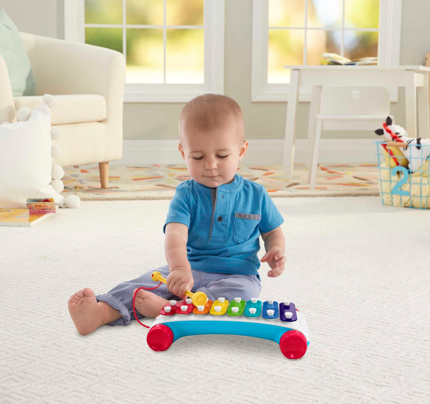 Fisher-Price Classic Infant Trio, toy set of three baby toys for stacking, sorting and musical play 🍁 All In One Marketplace Canada