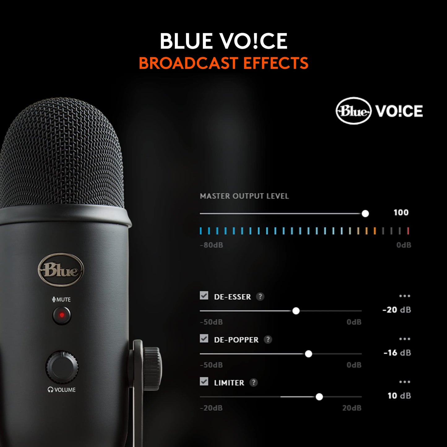 Logitech for Creators Blue Yeti USB Microphone - Blackout 🍁 All In One Marketplace Canada