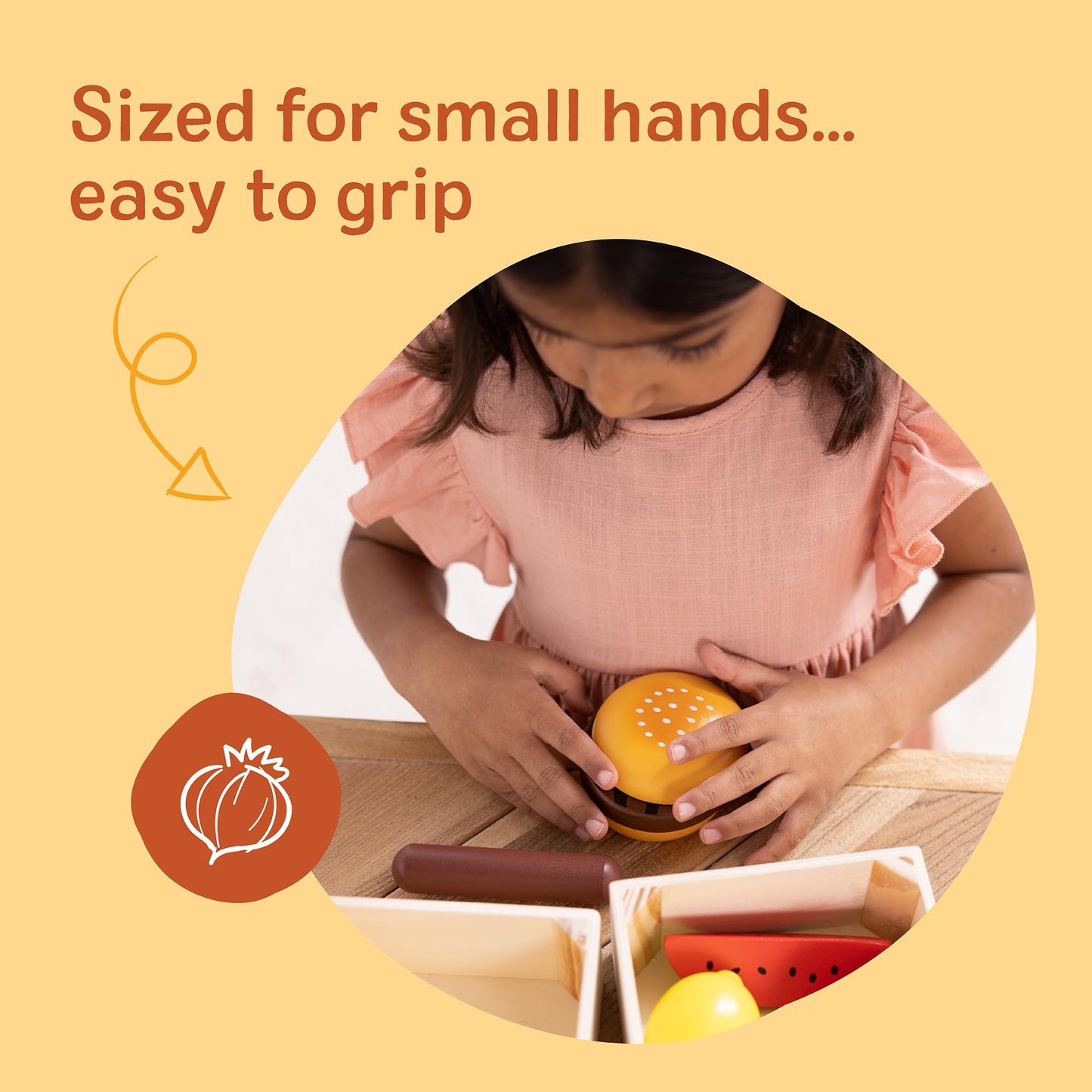 Melissa & Doug Food Groups, 21-Piece Wooden Toys Set of Pretend Play Food & Kids Play Kitchen Accessories, Preschool Toys for Girls & Boys Ages 3+ 🍁 All In One Marketplace Canada