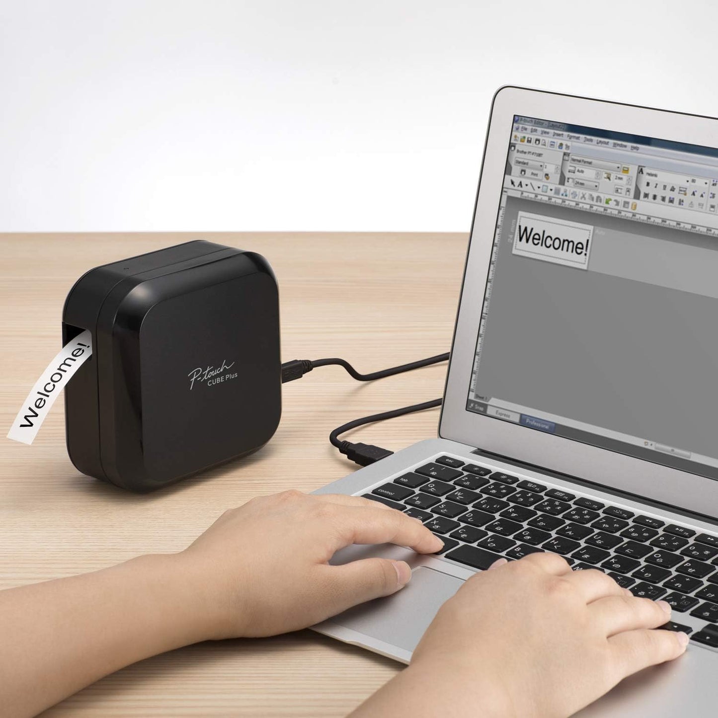 Brother PT-P710BT P-Touch Cube Plus: PC and Mobile Connectable Label Maker with Bluetooth Wireless Technology 🍁 All In One Marketplace Canada