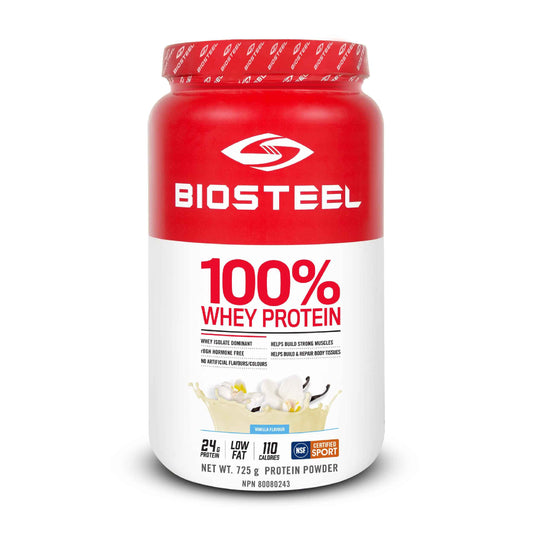 BioSteel 100% Whey Protein Powder, rBGH Hormone Free and Non-GMO Post Workout Formula, Vanilla, 25 Servings 🍁 All In One Marketplace Canada