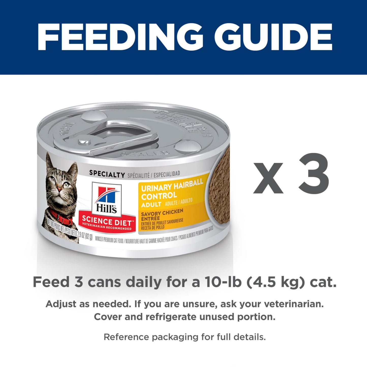 Hill's Science Diet Urinary Hariball Control, Adult 1-6, Urinary Track Health & Hairball Control Support, Wet Cat Food, Chicken Minced, 2.9 oz Can, Case of 12 🍁 All In One Marketplace Canada