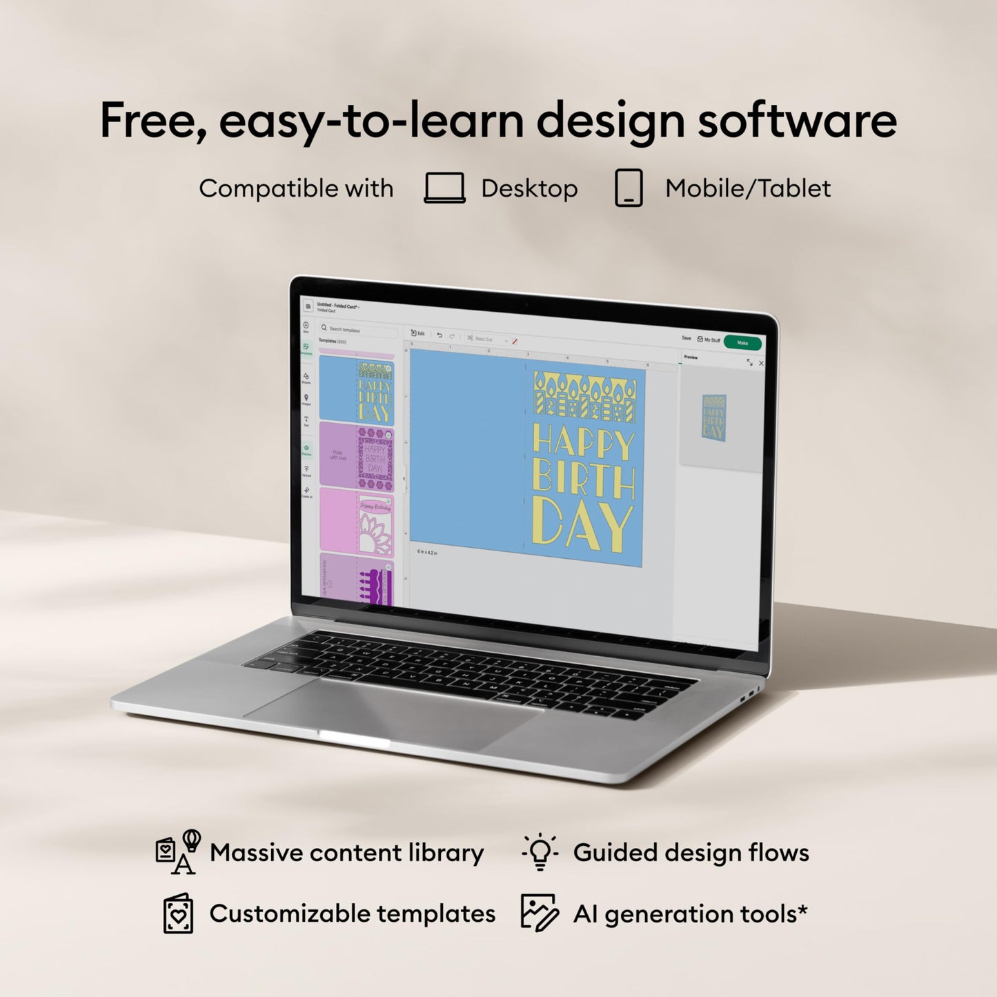 Cricut Explore 5 Essential Bundle + Digital Content, Taupe 🍁 All In One Marketplace Canada