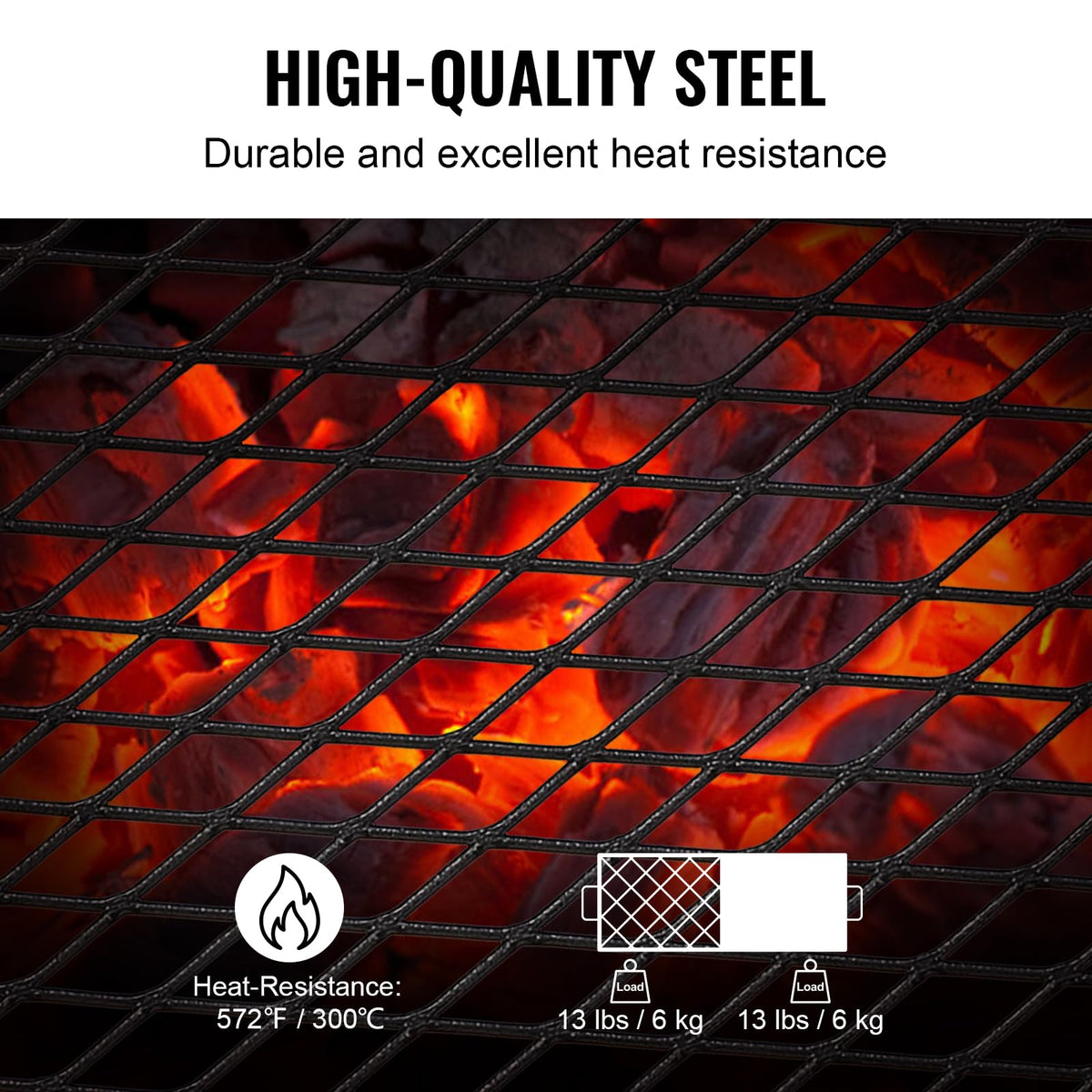 VEVOR Folding Campfire Grill, Heavy Duty Steel Mesh Grate, 22.4" Portable Camping Grates Over Fire Pit, Camp Fire Cooking Equipment with Legs Carrying Bag, Grilling Rack for Outdoor Open Flame Cooking 🍁 All In One Marketplace Canada