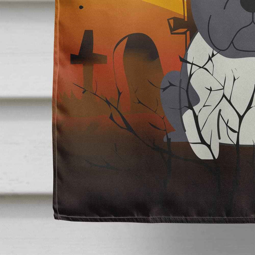 Caroline's Treasures BB4278CHF Halloween French Bulldog Black White Canvas House Size Flag, Large, Multicolor