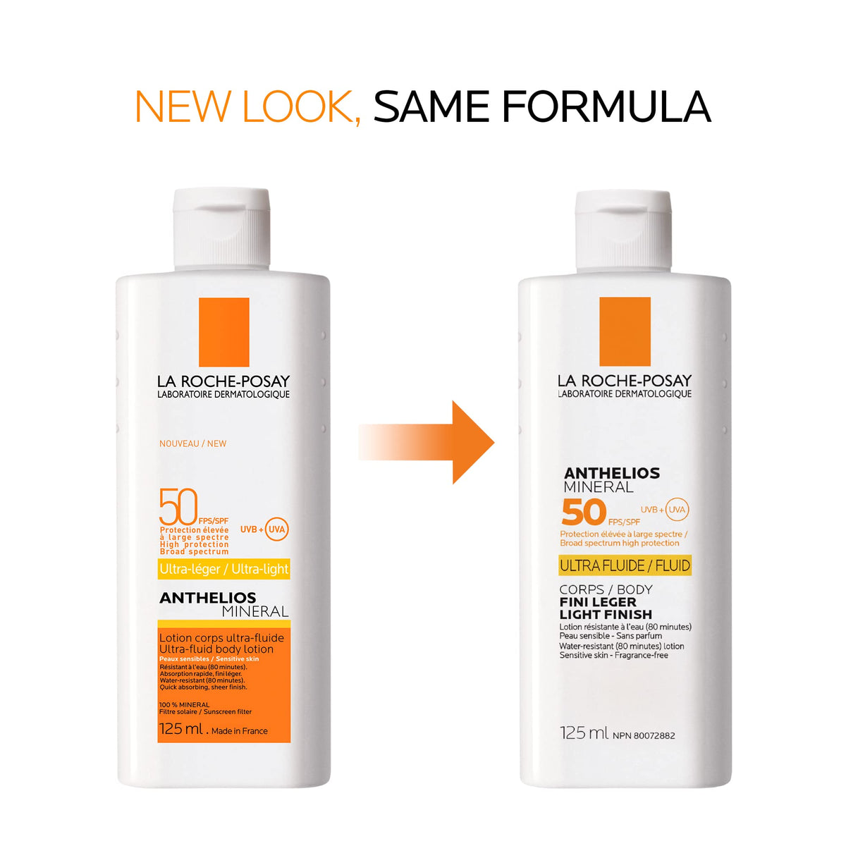 La Roche-Posay Anthelios Mineral Body Sunscreen, Gentle Lotion Broad Spectrum SPF 50, Face and Body Sunscreen with Titanium Dioxide, Water Resistant, Fragrance Free, 125mL 🍁 All In One Marketplace Canada