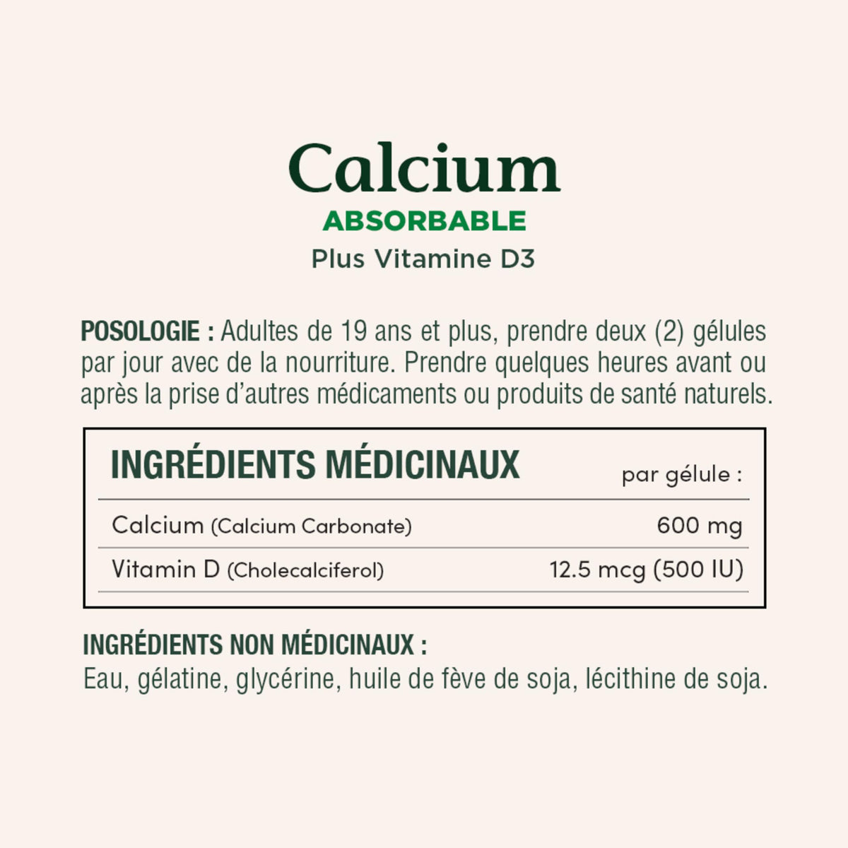 NATURE'S BOUNTY Calcium Plus Vitamin D3, Absorbable, 1200 mg, Helps Bones & Teeth, Softgels, 535 g 🍁 All In One Marketplace Canada