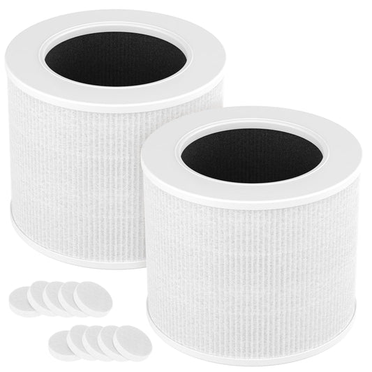 2-Pack Core Mini Filter Compatible with LEVOIT Core Mini Air Purifie-r, 3-in-1 Efficiency Activated Carbon Pre-filter for LEVOIT Core Mini Replacement Filter 🍁 All In One Marketplace Canada