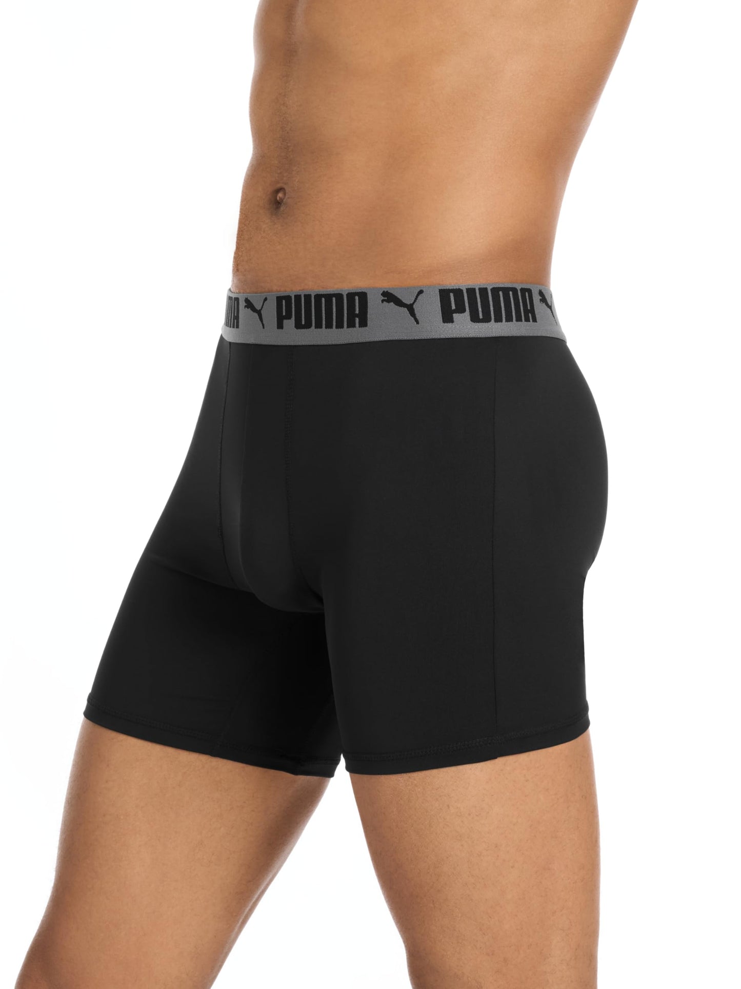 Puma Men's 4 Pack Active Stretch Boxer Briefs, Black, X-Large 🍁 All In One Marketplace Canada
