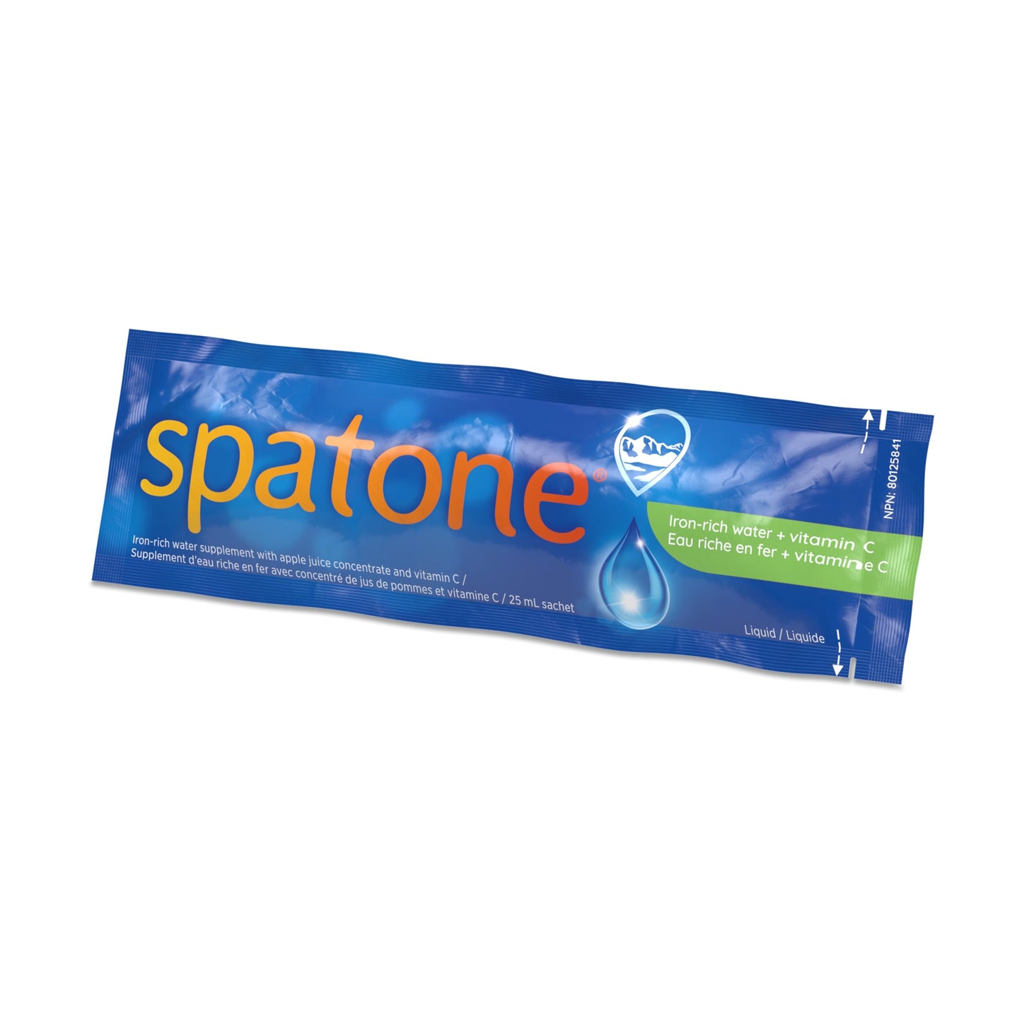 Spatone 100% Natural Liquid Iron Supplement, Apple Flavour, Vegan, Reduces Tiredness & Fatigue, 28 Sachets x 25 mL (Pack of 1) 🍁 All In One Marketplace Canada