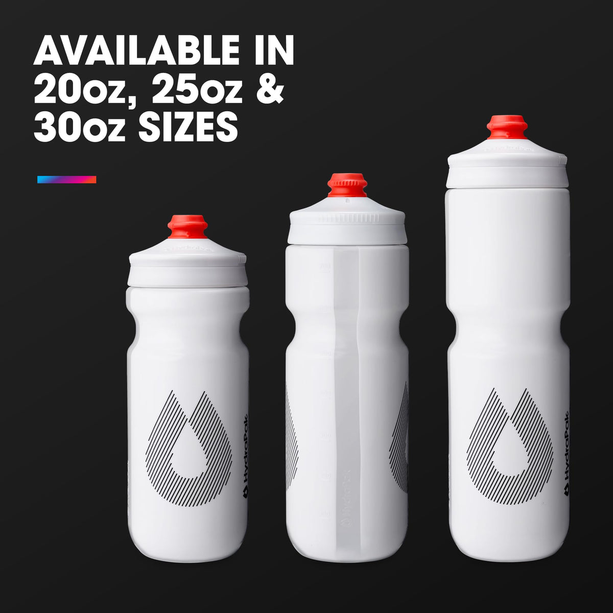 HydraPak Breakaway Surge Lightweight Bike Water Bottle (25oz, White) 🍁 All In One Marketplace Canada