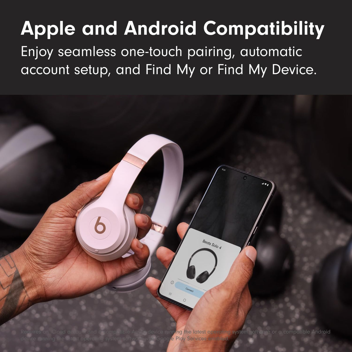 Beats Solo 4 - Wireless Bluetooth On-Ear Headphones, Apple & Android Compatible, Up to 50 Hours of Battery Life - Cloud Pink 🍁 All In One Marketplace Canada