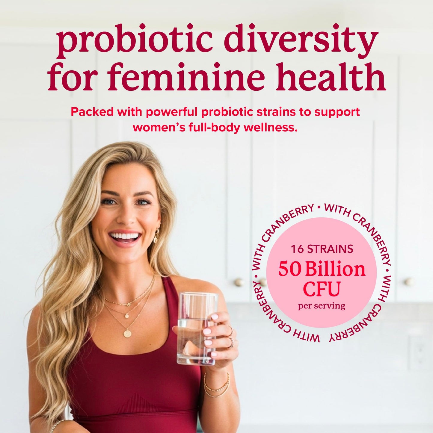 Womens Probiotic with Cranberry | 50 Billion CFU for Gut Health, Bloating Relief & Digestive Support | With Cranberry for Vaginal Health | Gut Health Supplements for Women | Made in Canada | 60 Ct. 🍁 All In One Marketplace Canada