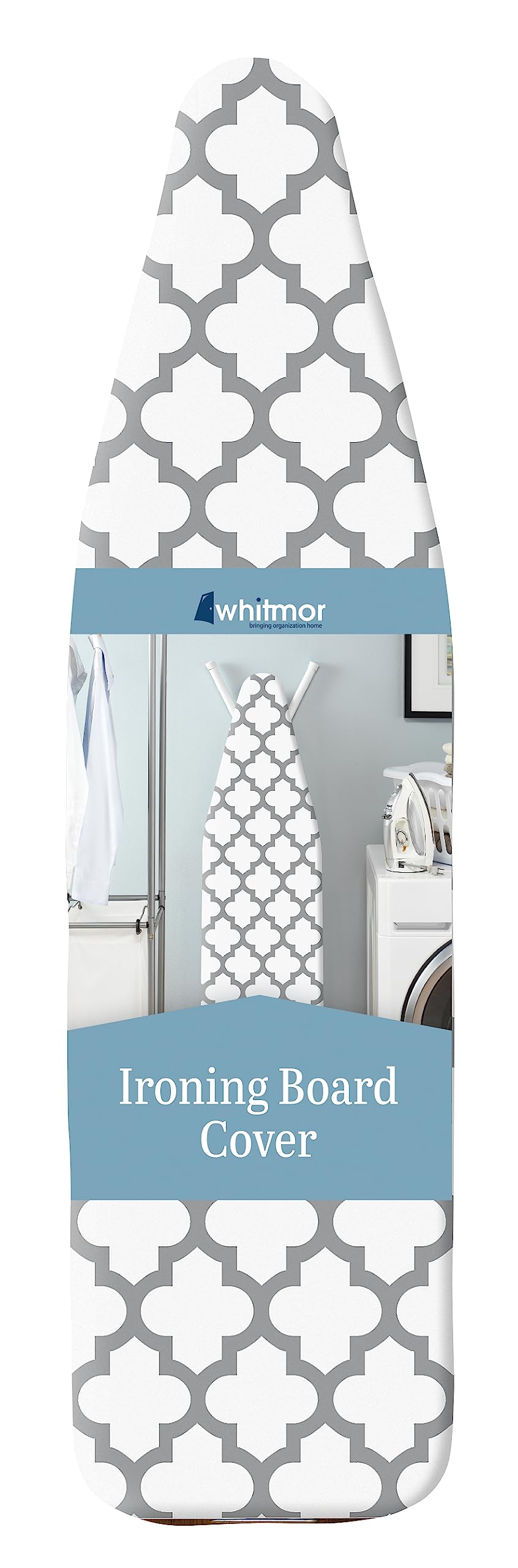 Whitmor Deluxe Ironing Board Cover and Pad (Ironing board not included) - Medallion Grey 🍁 All In One Marketplace Canada