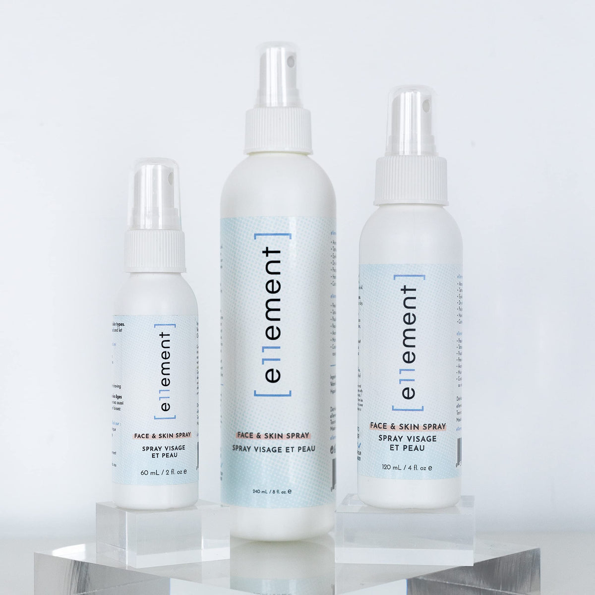 e11ement - Hypochlorous Acid All Natural Face and Skin Spray - Safe for All Skin Types - Acne Prone Skin - Dry Face, Skin, Scalp - Piercings & Tattoos Aftercare - Natural Saline Toner - Eye Lash Cleanser - Facial Cleanser - Soothes and Repairs Skin (Featu