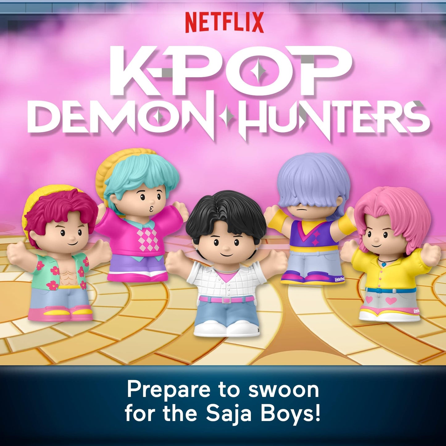 Little People Collector Kpop Demon Hunters: Saja Boys Special Edition Set for Movie Fans, 5 Figures in a Display Package 🍁 All In One Marketplace Canada