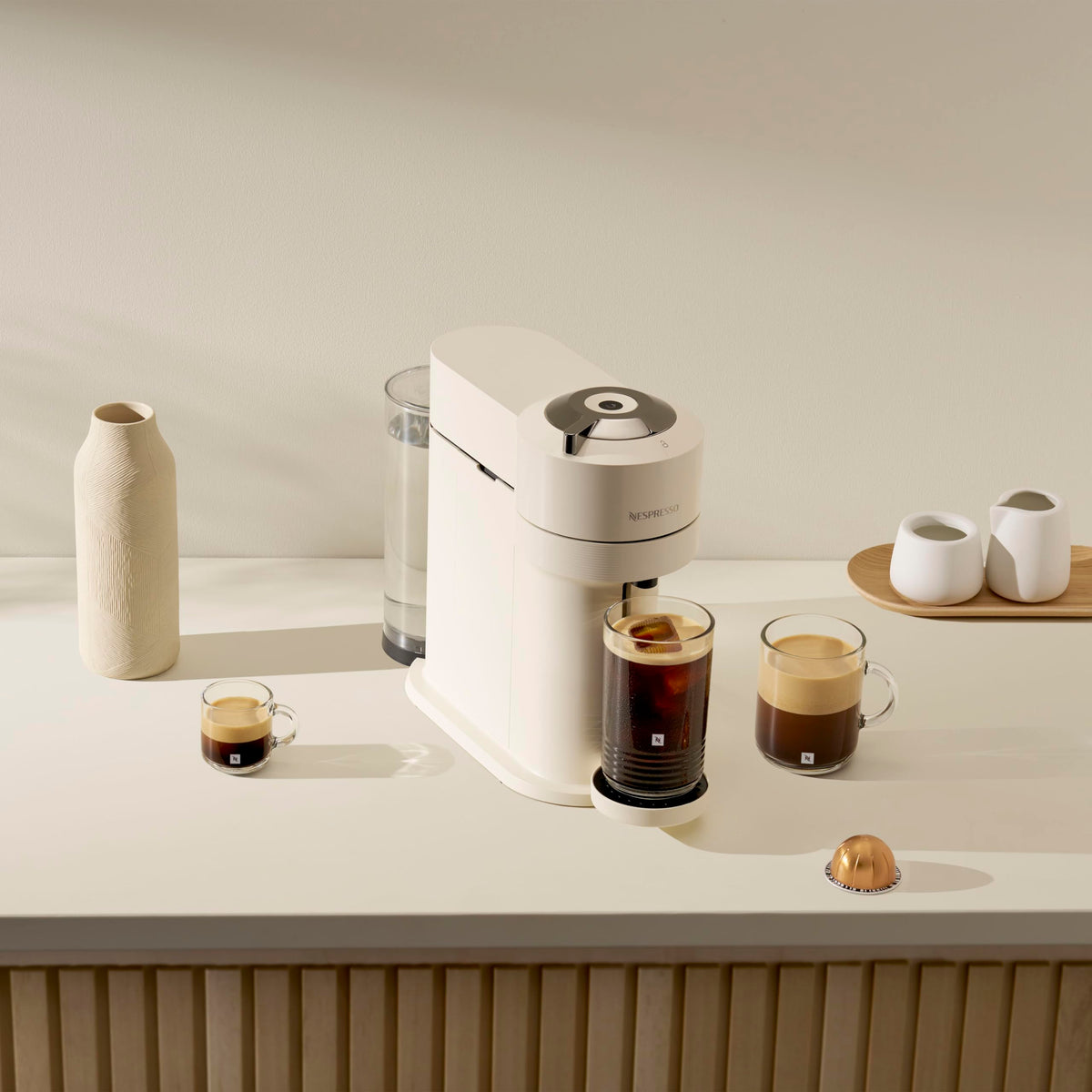 Nespresso Vertuo Next Single Serve Coffee and Espresso Machine by Breville, White and Chrome 🍁 All In One Marketplace Canada