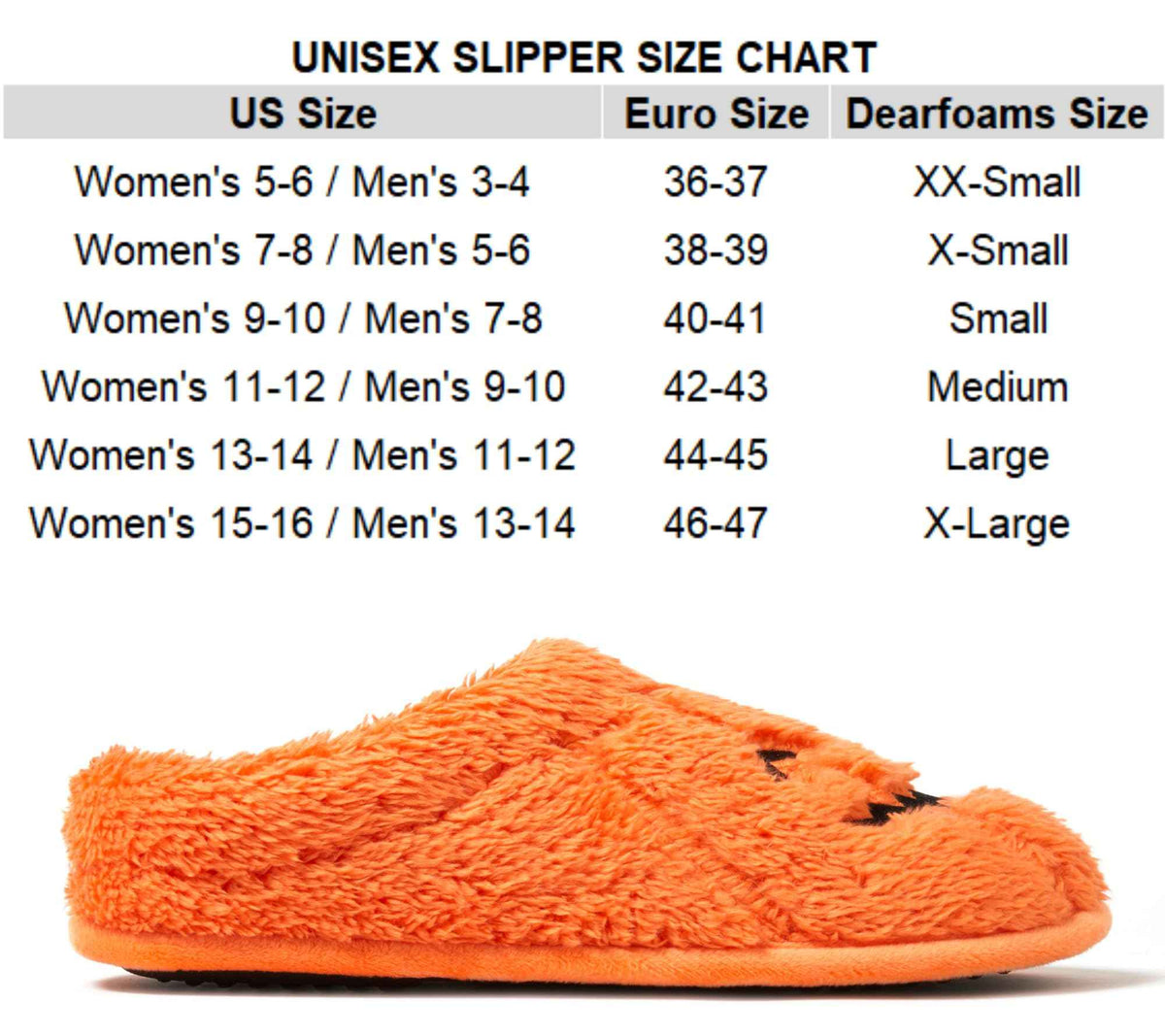 Dearfoams Unisex-Adult Halloween Jack-o-Lantern Pumpkin Slipper, Adult Pumpkin, 15-16 Women/13-14 Men