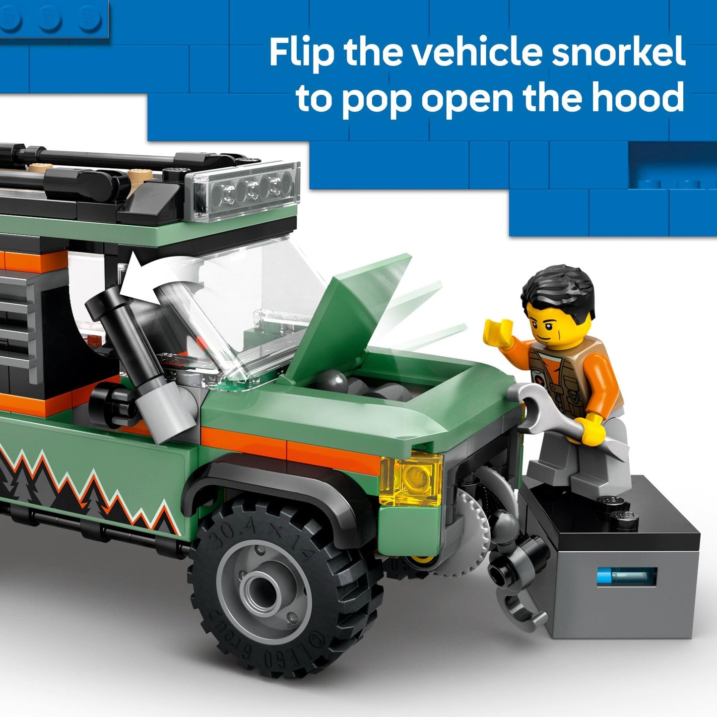 LEGO City Off-Road 4x4 Mountain Truck Toy - Building Toy Set for Kids, Boys and Girls, Ages 6+ - Fun Gift Idea for Ramadan - with Adventurer Minifigure and Accessories - 60447 🍁 All In One Marketplace Canada