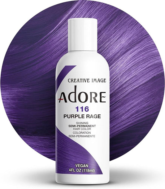 Adore Semi Permanent Hair Color Purple Rage 116 4 oz
