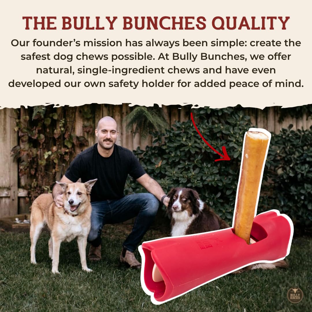 Bully Bunches Premium (6" Standard - 20 Pack) Odour-Free, Consistently Sized Bully Sticks for Medium Dogs - Long Lasting Oral Care Chews - All Natural Fully Digestible Beef Treat, No Rawhide 🍁 All In One Marketplace Canada