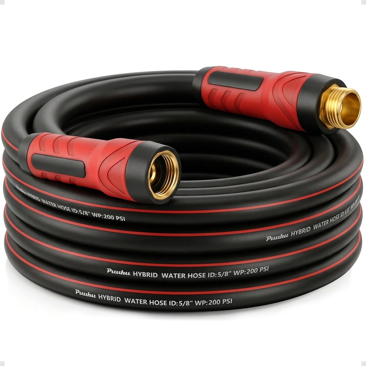 Garden Hose 25ft x 5/8", Non-Expandable Heavy Duty Premium Flexible Water Hose, No Kink, Leakproof, Lightweight Hybrid Hose with Male to Female Fittings for Household&Backyard 🍁 All In One Marketplace Canada