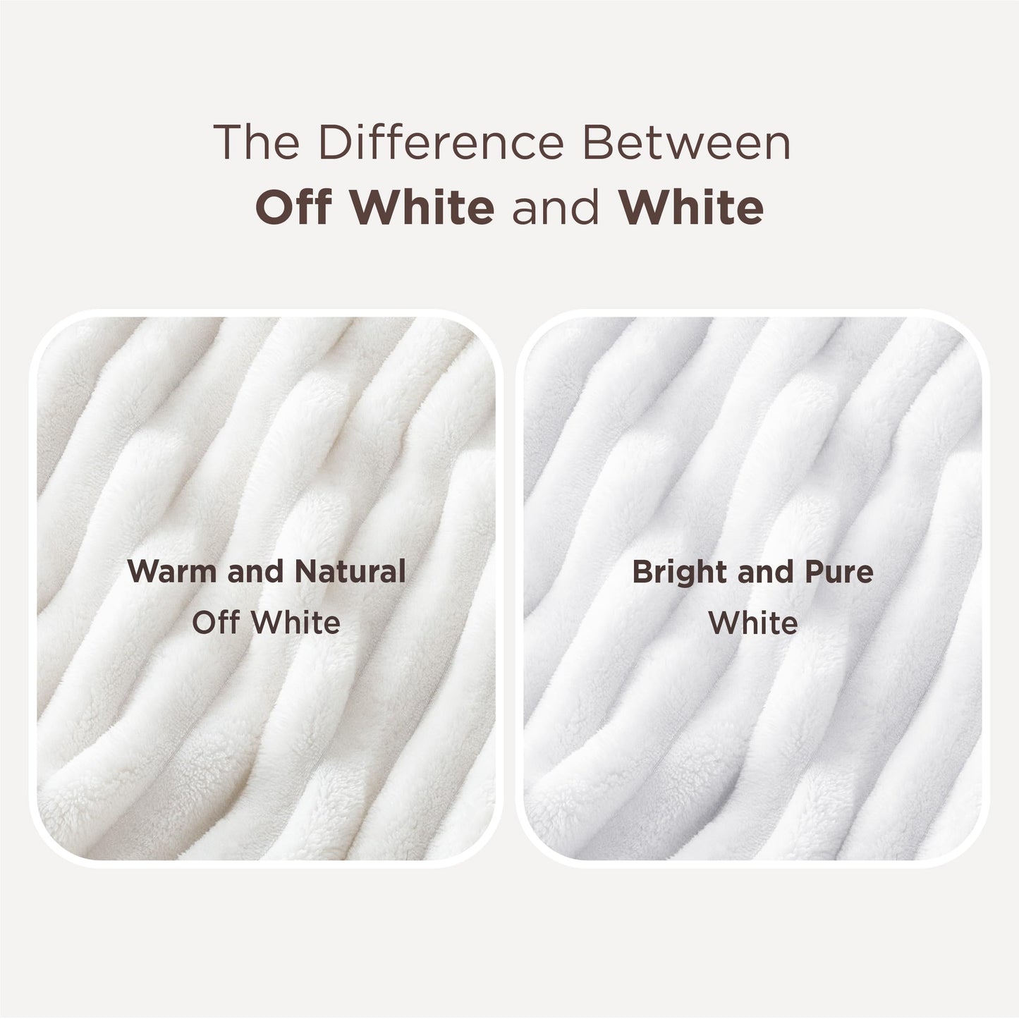 Bedsure Throw Blankets Room Decor - Women Birthday Gift, Soft Fluffy Fleece Cozy Fuzzy Plush Warm White Blanket for Couch Sofa Bed, Bedroom Livingroom Decor, Gifts for Friends, 50x60 🍁 All In One Marketplace Canada