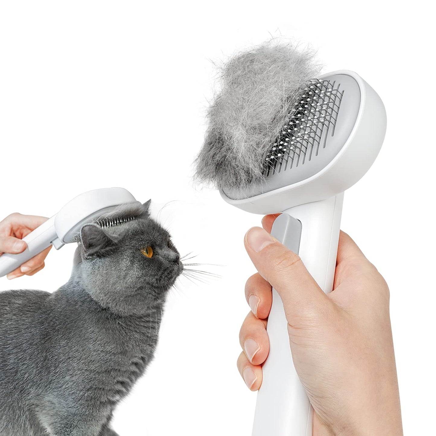 aumuca Cat Brush Dog Brush for Shedding, Cat Brushes for Long or Short Haired Cats, Dog Hair Brush Cat Grooming Brush Cat Comb Cat Deshedding Brush Easily Removes Mats, Tangles, and Loose Fur, White 🍁 All In One Marketplace Canada