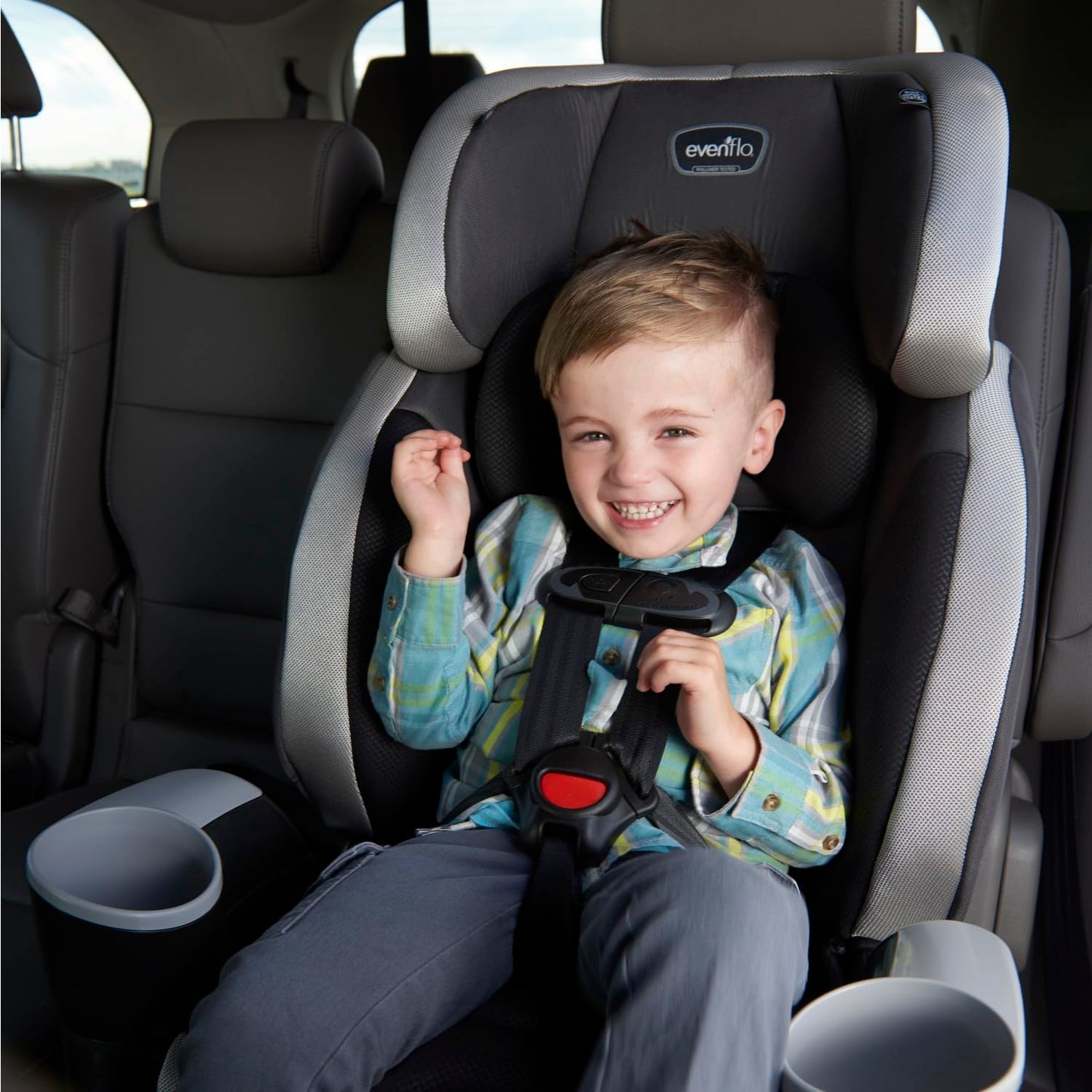 Evenflo Maestro Sport Harness Booster Car Seat (Granite) 🍁 All In One Marketplace Canada