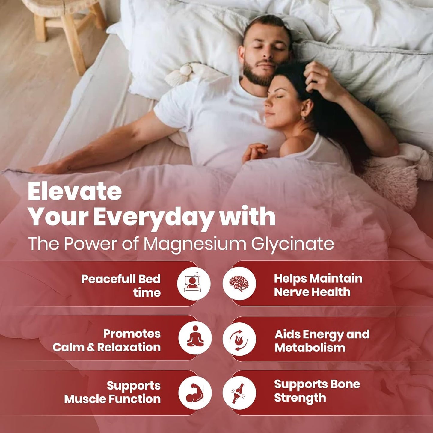 Magnesium Glycinate Gummies (400mg / Serving) - Sugar-Free Magnesium Gummies for Women, Men & Kids, Muscle, Nerve, Bone & Heart Support, Relaxation & Sleep Support - 30 Serving 🍁 All In One Marketplace Canada