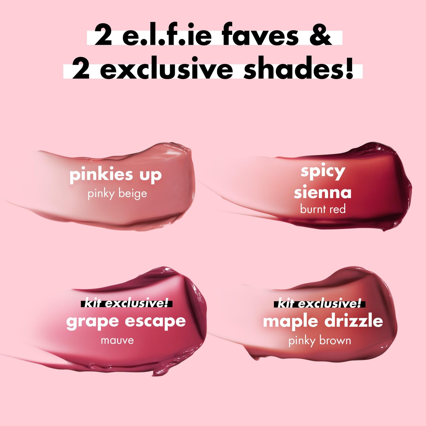e.l.f. Glossy Lip Stain Shades 4 Days Kit 🍁 All In One Marketplace Canada