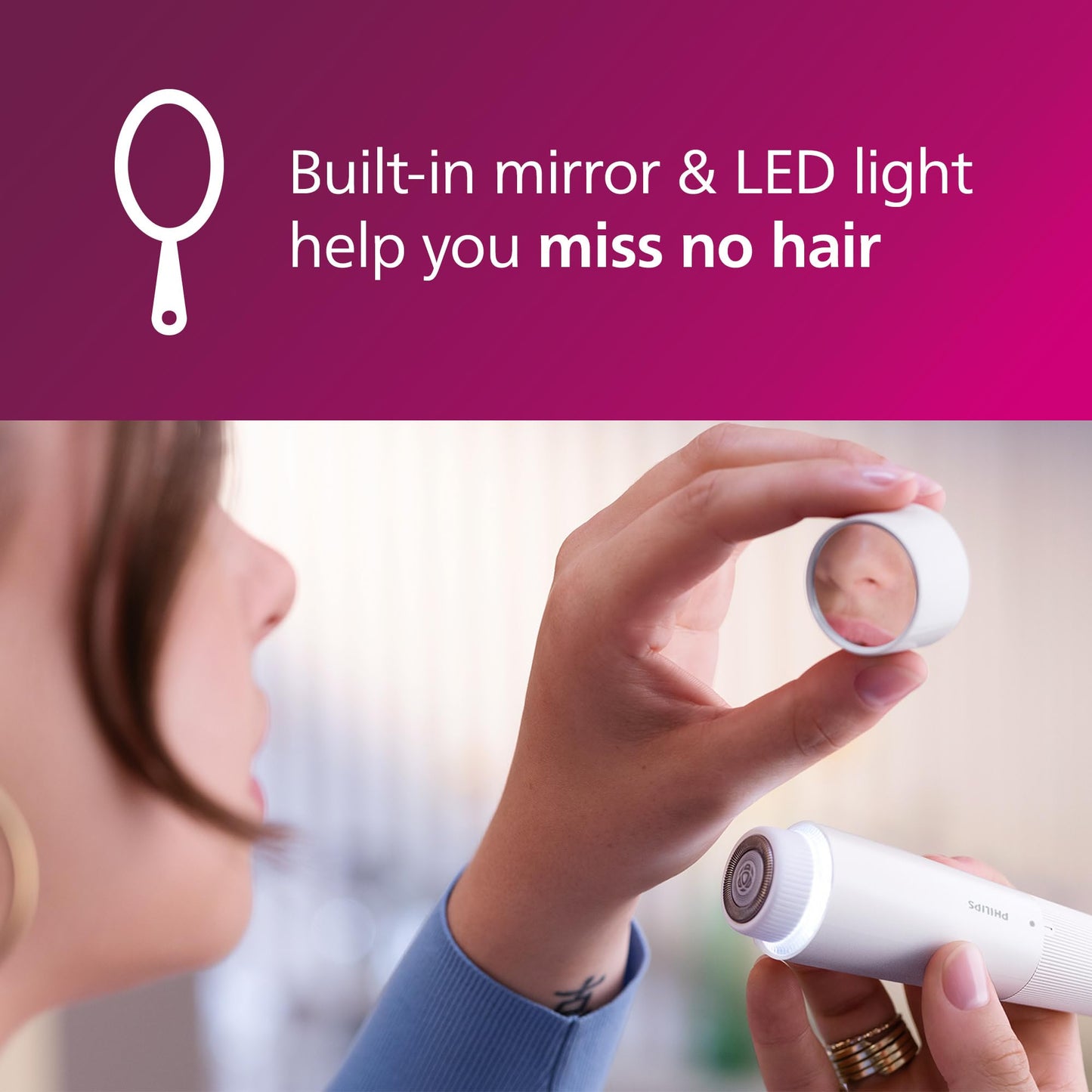 Philips Beauty Cordless 5000 Facial Hair Remover for Women, Electric Facial Hair Removal Shaver for Upper Lip, Chin, Cheeks & Jawline, Gentle Hair Removal at Home & On‑the‑Go, BRR474/00 🍁 All In One Marketplace Canada