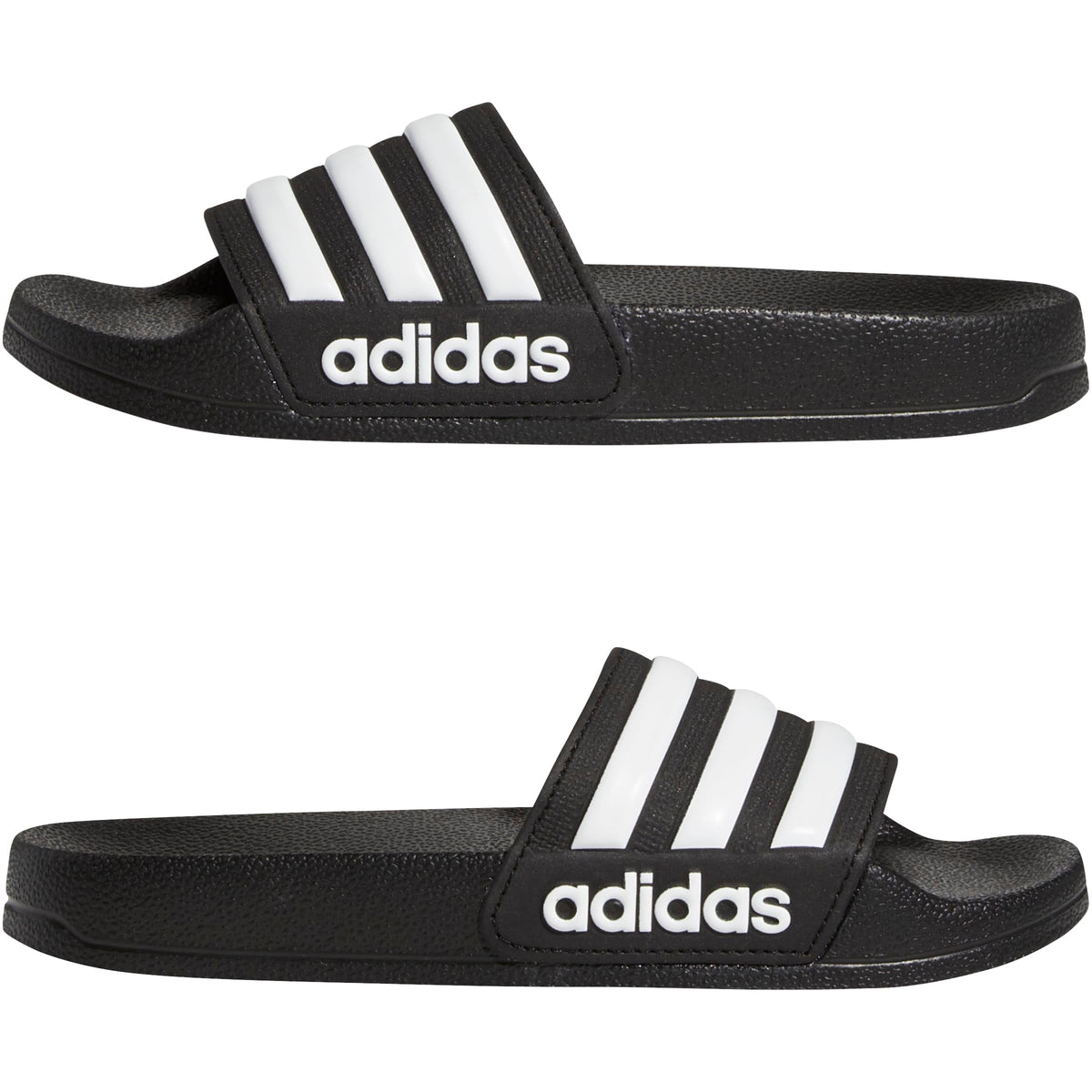 adidas Unisex Kids Adilette Shower, Core Black/White/Core Black, 6/Big Kid 🍁 All In One Marketplace Canada