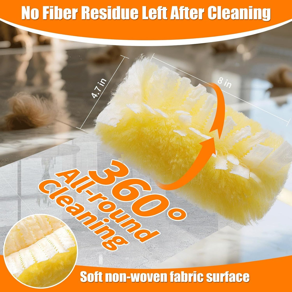 36 Pack Disposable Duster Refills for Swiffer,360°Heavy Duty Microfiber Duster Kit with 1 Handle,Multi-Surface Duster Refills for Furniture, Blinds, Ceiling Fans Cleaning 🍁 All In One Marketplace Canada