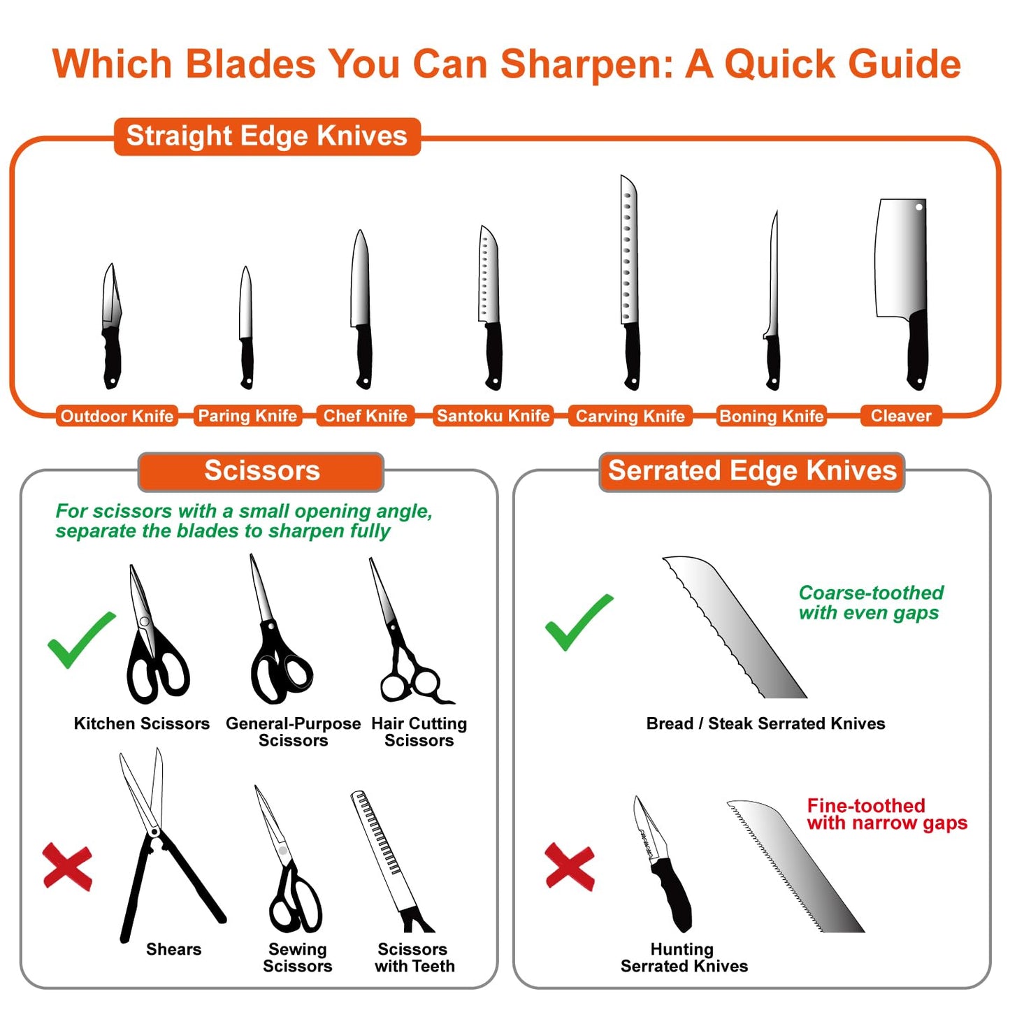 SHARPAL 191H Knife & Scissors Sharpener, Kitchen Chef Sharpening Tool for Straight and Serrated Knives – Repairs, Restores, and Sharpens Blades 🍁 All In One Marketplace Canada