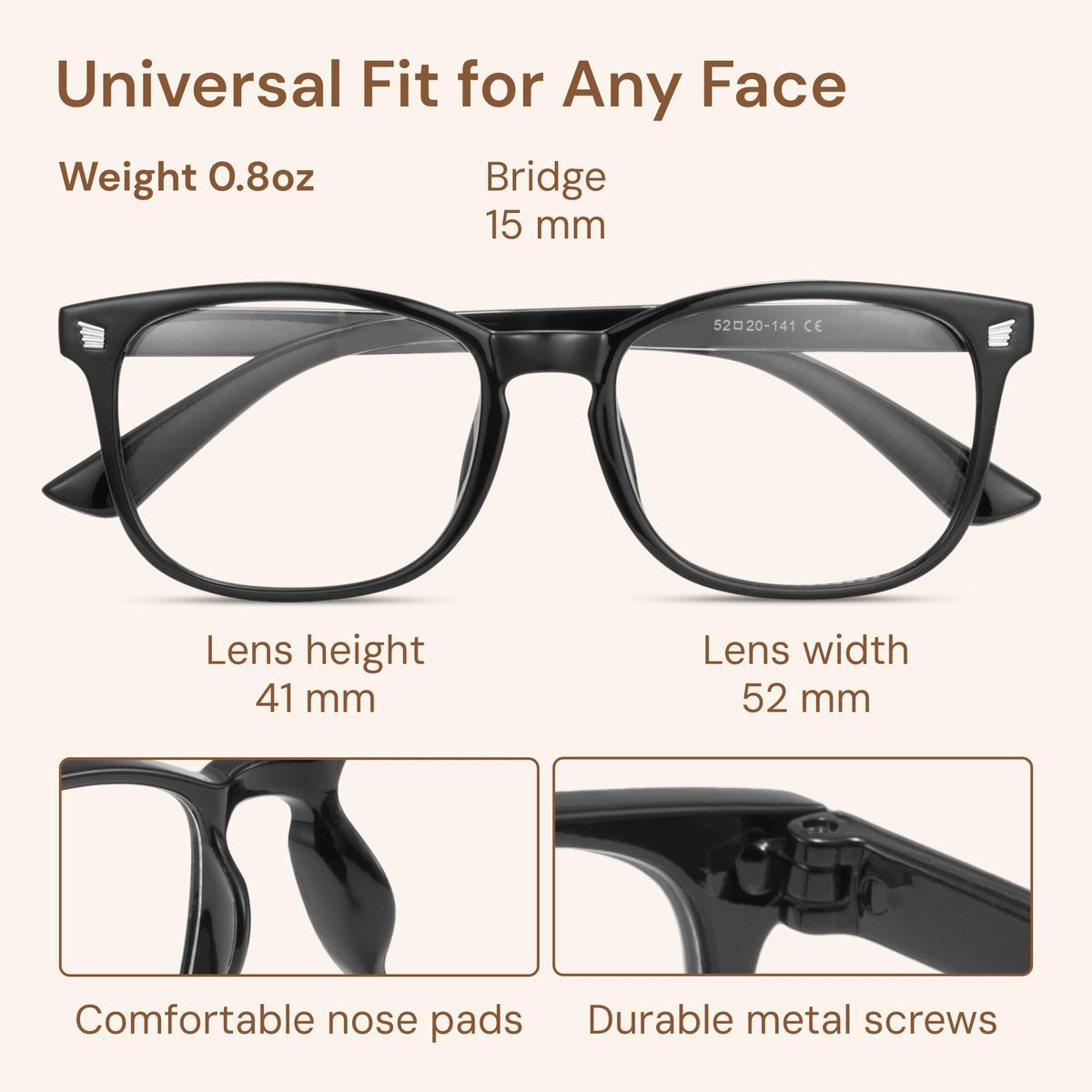 Gaoye Blue Light Blocking Glasses, Fashion Square Fake Nerd Eyewear Anti UV Ray Computer Gaming Eyeglasses Women/Men 🍁 All In One Marketplace Canada