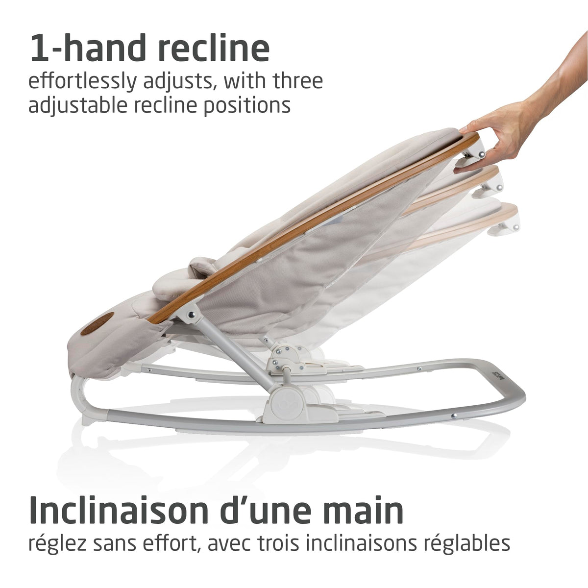 Maxi-Cosi 2-in-1 Kori Rocker, folds flat, travel, washable fabrics, Sand Horizon 🍁 All In One Marketplace Canada