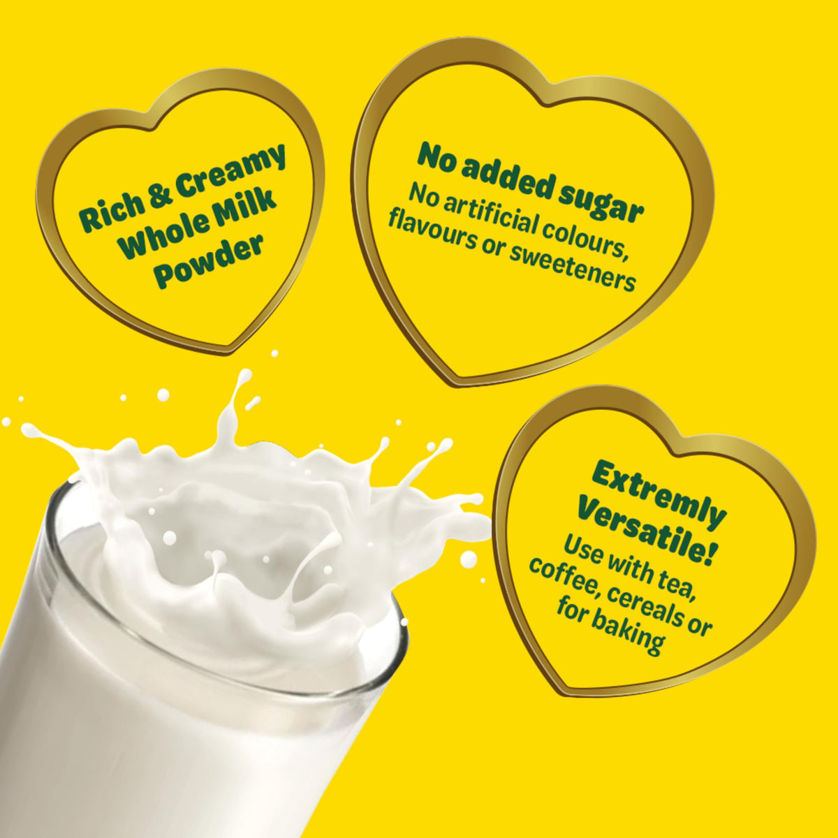 NIDO Whole Milk Powder, Rich & Creamy Powdered Milk, High in Calcium & Vitamin D, Source of Protein, No Artificial Colours or Flavours, No Added Sweeteners, 800 g 🍁 All In One Marketplace Canada