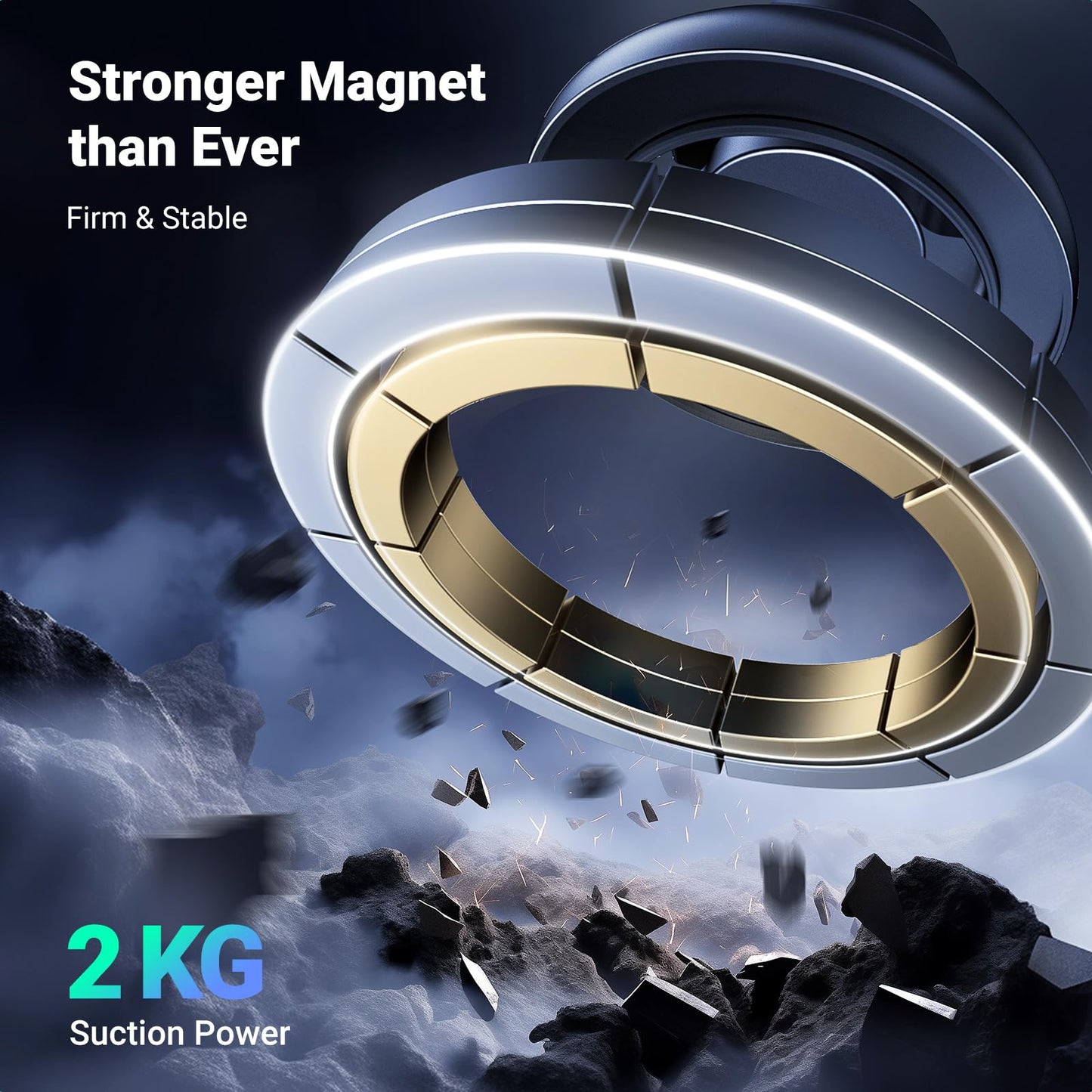 UGREEN Magsafe Phone Mount for Car, Not Blocking Air Vent, with 2 Metal Rings for All Phones Strengthen Magnetic Car Phone Holder Compatible with iPhone 17 16 15 Pro Max 14 13 12 Pro Mini MagSafe Case 🍁 All In One Marketplace Canada