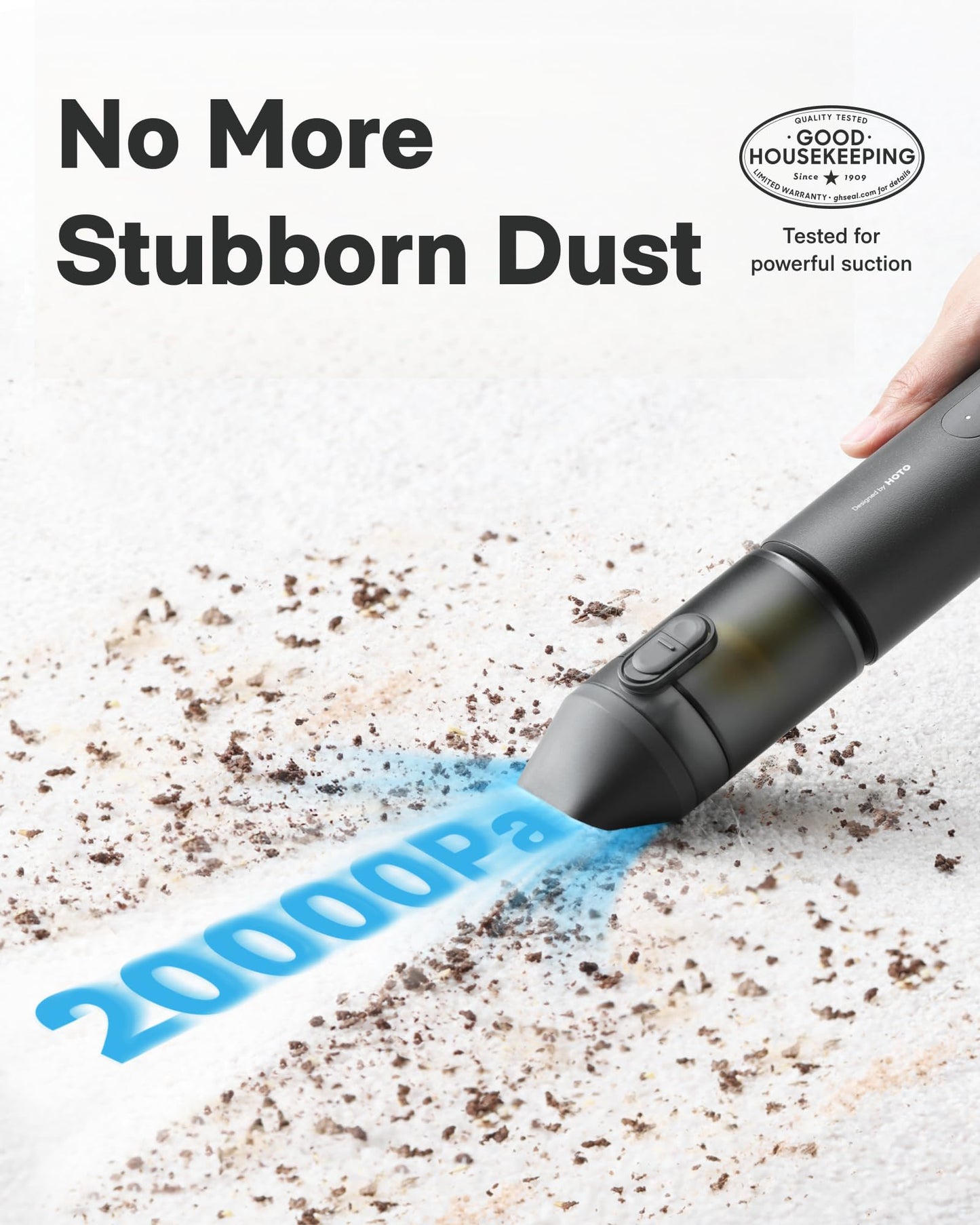 HOTO Handheld Car Vacuum Cleaner Cordless, 4-in-1 Portable Mini Vacuum with 20000Pa Strong Suction, Electric Compressed Air Duster Blower for Car, Desk, Computer, Keyboard, Home, Office Cleaning 🍁 All In One Marketplace Canada