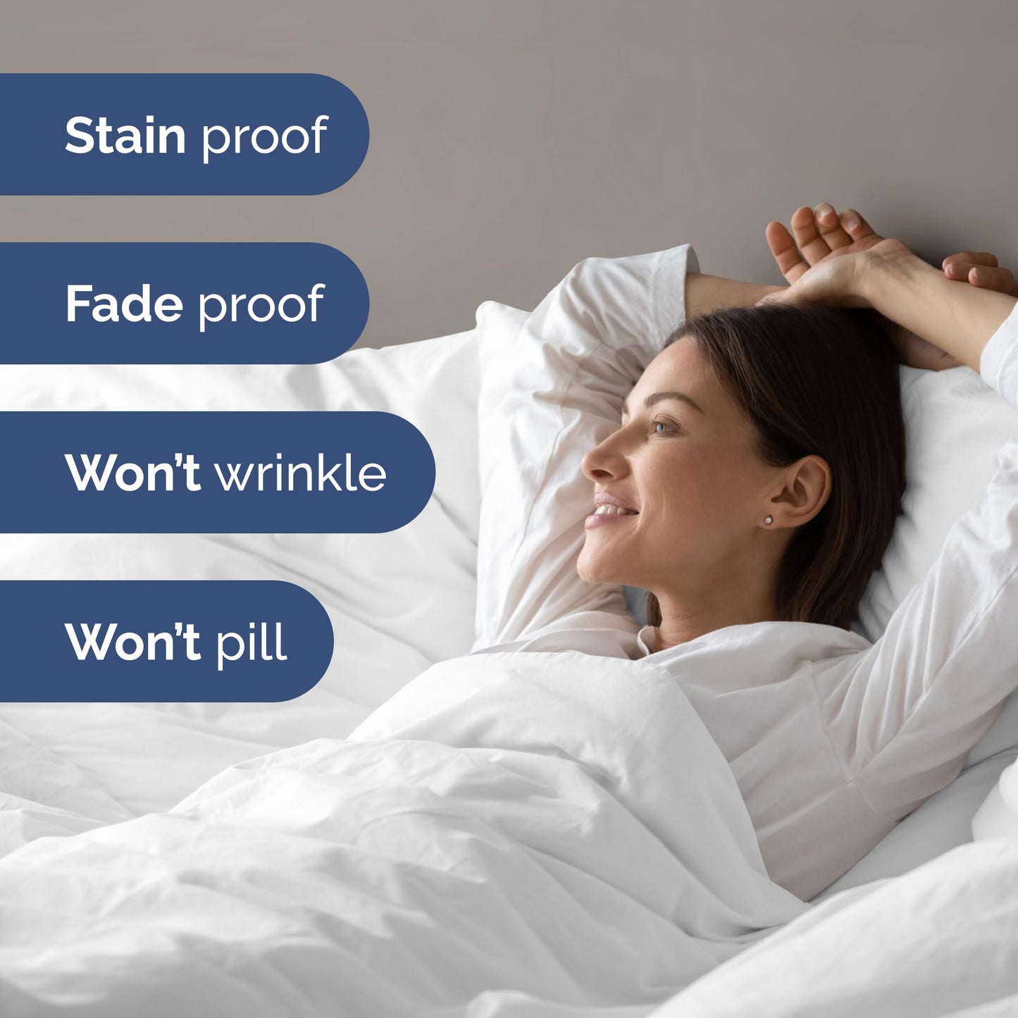 White Duvet Cover Queen Size - Extra Soft Queen Size Duvet Cover - Lightweight, Comfy, Cozy & Breathable - Easy Care & Fade Free with Zipper Closures & Ties - 90" x 90" Inches - Comforter Not Included 🍁 All In One Marketplace Canada