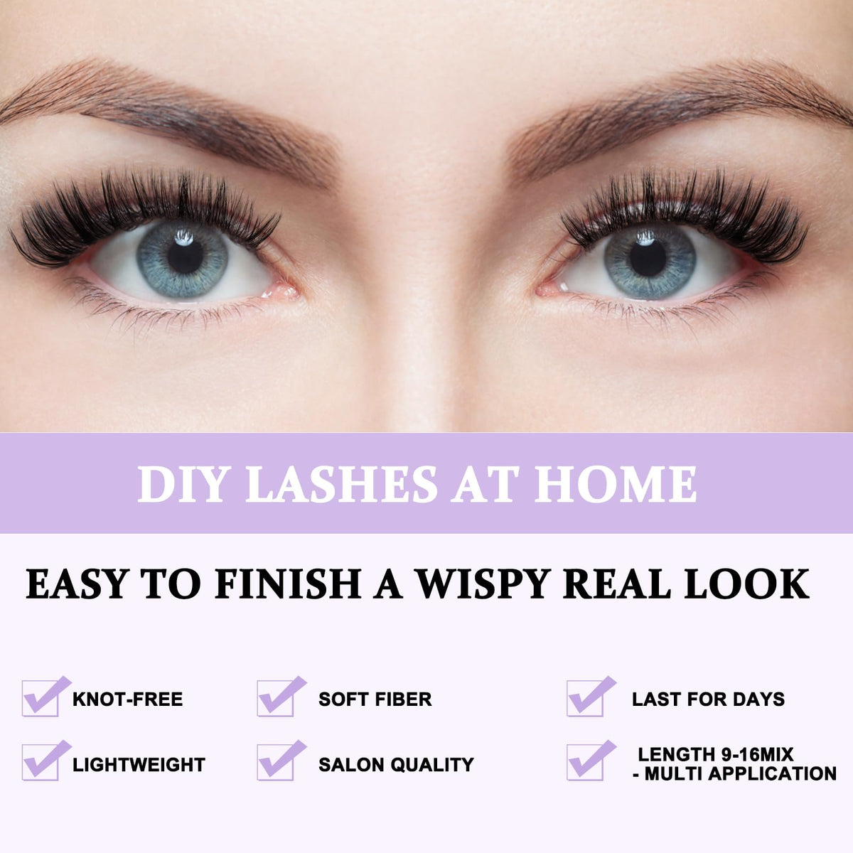 B&Qaugen Lash Clusters 280 Pcs 40D-0.07D-9-16MIX B&Q LASH Individual Lashes 10D 20D 30D 40D 50D Cluster Lashes C D Curl Eyelash Clusters Soft Volume DIY Lash Extensions at Home (40D-0.07D,9-16MIX) 🍁 All In One Marketplace Canada