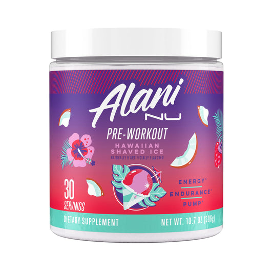 Alani Nu Pre-Workout Supplement Powder for Energy, Endurance, and Pump, Hawaiian Shaved Ice, 30 Servings (Packaging May Vary) 🍁 All In One Marketplace Canada