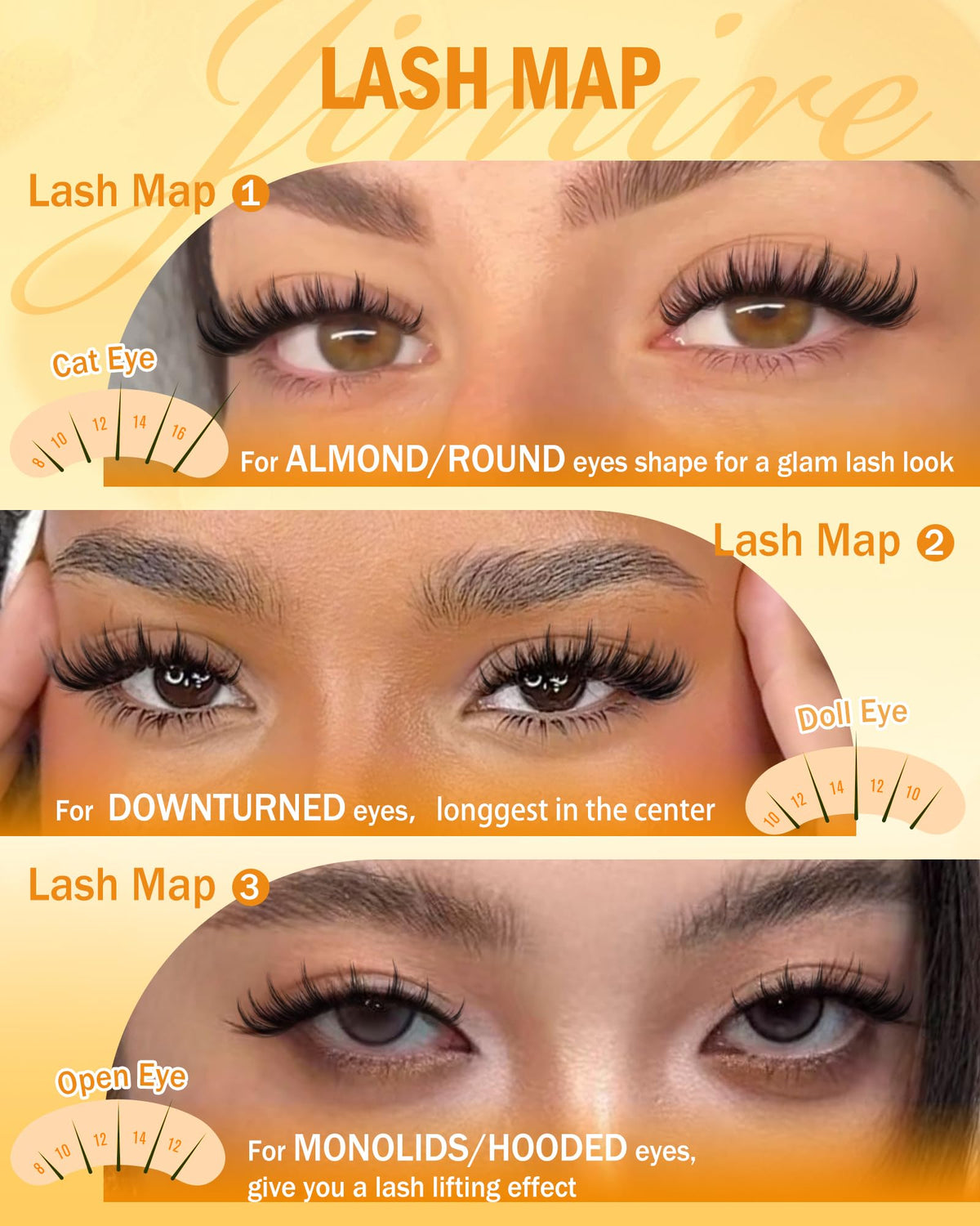 JIMIRE Natural Lash Clusters Extensions 180Pcs Anime Eyelash Extensions D Curl Wispy Manga Eyelash Clusters 8-16MM Cluster Eyelash Extensions Individual Lashes Pack 🍁 All In One Marketplace Canada